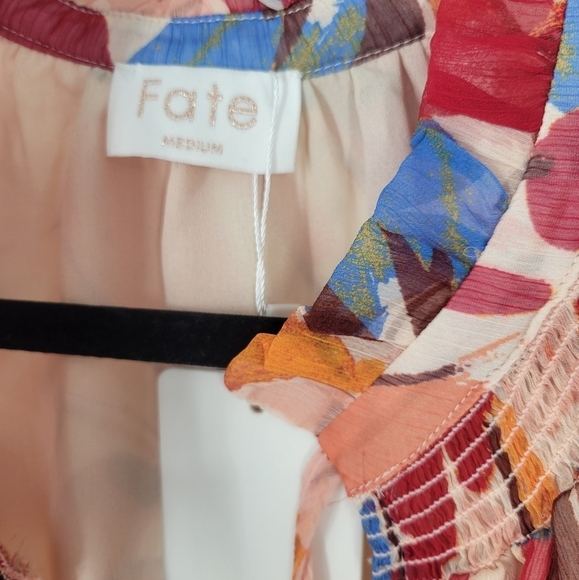 Fate floral long sleeve blouse Size M New - Picture 3 of 4